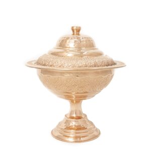 شکلات خوری مسی طرح گلریز کد 6663