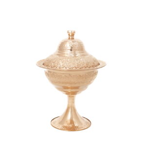 شکلات خوری مسی طرح گلریز کد 6667