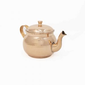 قوری مسی طرح تسمه ای کد 6703