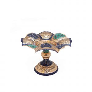 شیرینی خوری مسی قلمزنی طرح نقشینه کد 7021