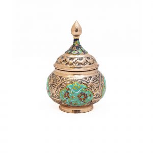 قندان مسی قلمزنی