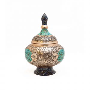 قندان مسی مدل نقشینه