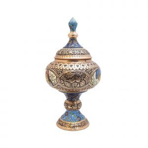 شکلات خوری مسی قلمزنی طرح نگار کد 7039