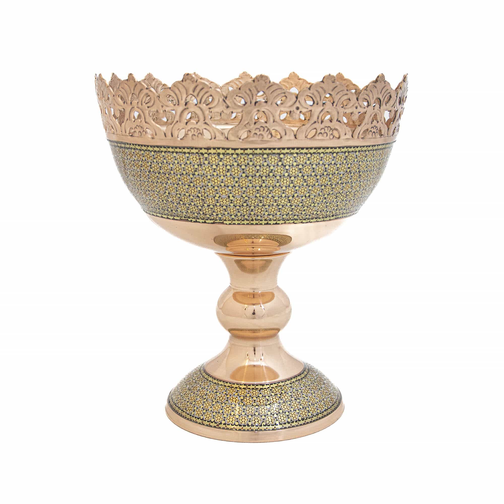 آجیل خوری مسی خاتم کاری کد 7096