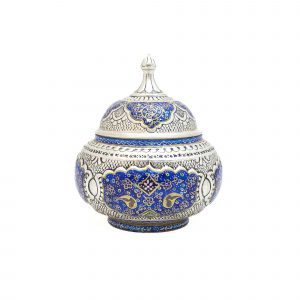 قندان مسی قلمزنی طرح نقشینه