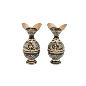 گلدان مسی الماس تراش مدل نقشینه کد 7213