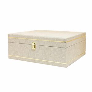 جعبه پارچه ای رنگ شیری