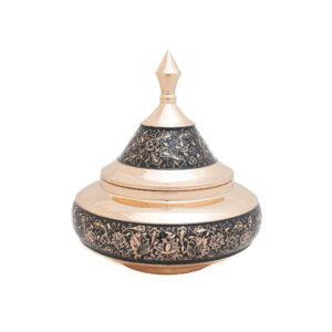 شکلات خوری مسی الماس تراش مدل سفینه کد 7429