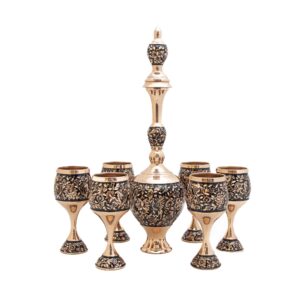 شربت خوری مسی الماس تراش کد 7431