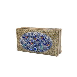 جا قاشق و چنگال خاتم کاری طرح نقشینه کد 7922