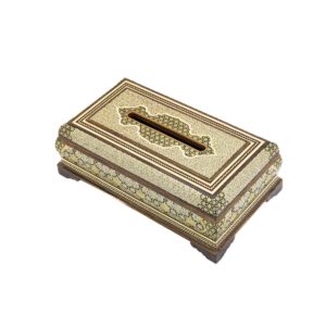 جا دستمال کاغذی خاتم کاری کد 7926