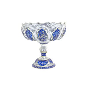 کاسه مسی قلمزنی طرح نقشینه کد 7933