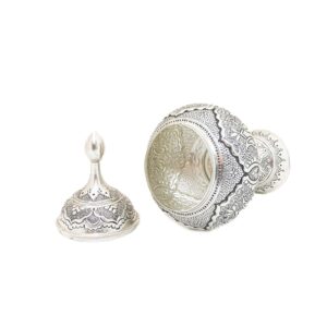 شکلات خوری مسی نقره کوب قلمزنی