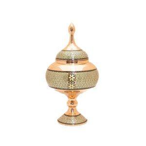 شکلات خوری مسی خاتم کاری کد ۸۱۶۲