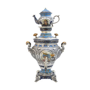 سماور مسی قلمزنی طرح نگار کد ۷۲۳۳