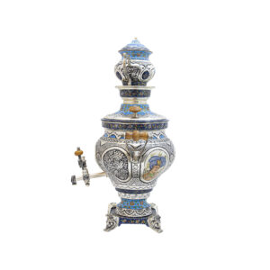 سماور مسی قلمزنی طرح نگار کد ۷۲۳۴