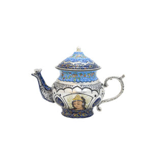 قوری مسی قلمزنی طرح نگار کد ۷۲۳۶