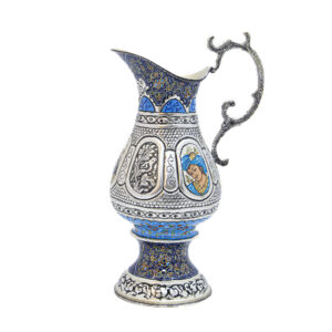 پارچ مسی قلمزنی طرح نگار کد ۷۲۴۱