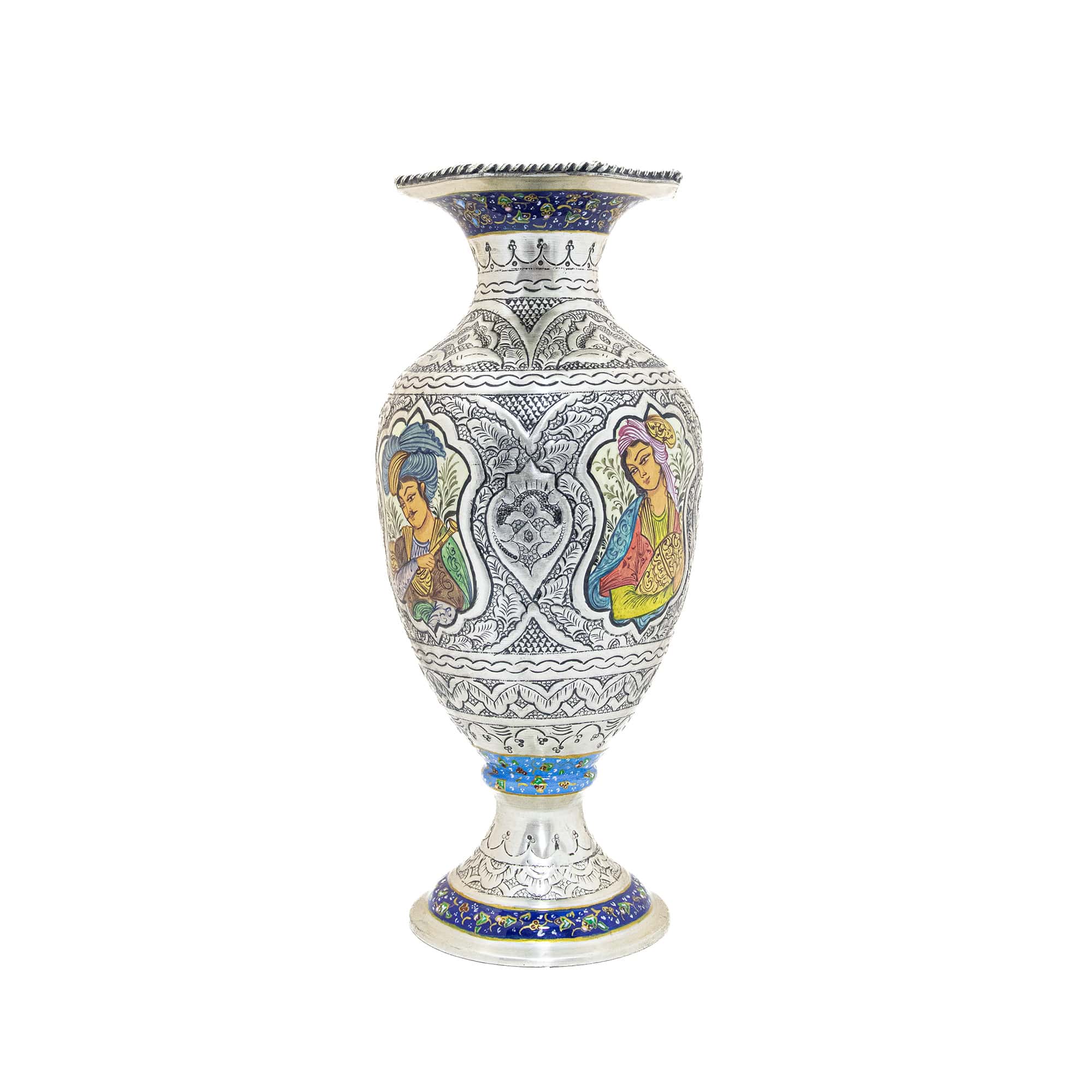 گلدان مسی قلمزنی طرح نگار کد 7967